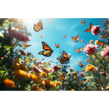 Butterfly Flying Canvas